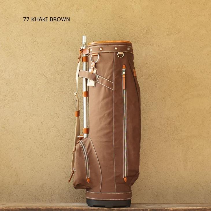 本革キャディバッグ ネイビー/ブラウン 本革キャディバッグ ネイビー/ブラウン - メルカリ