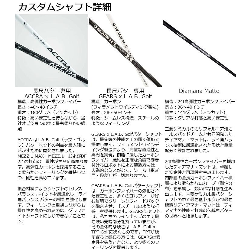 【メーカーカスタム】L.A.B. GOLF ラブ・ゴルフ 中尺 DF3i カウンターバランスパター ライ角バランスパター インサート ラブゴルフ カスタムオーダーの画像