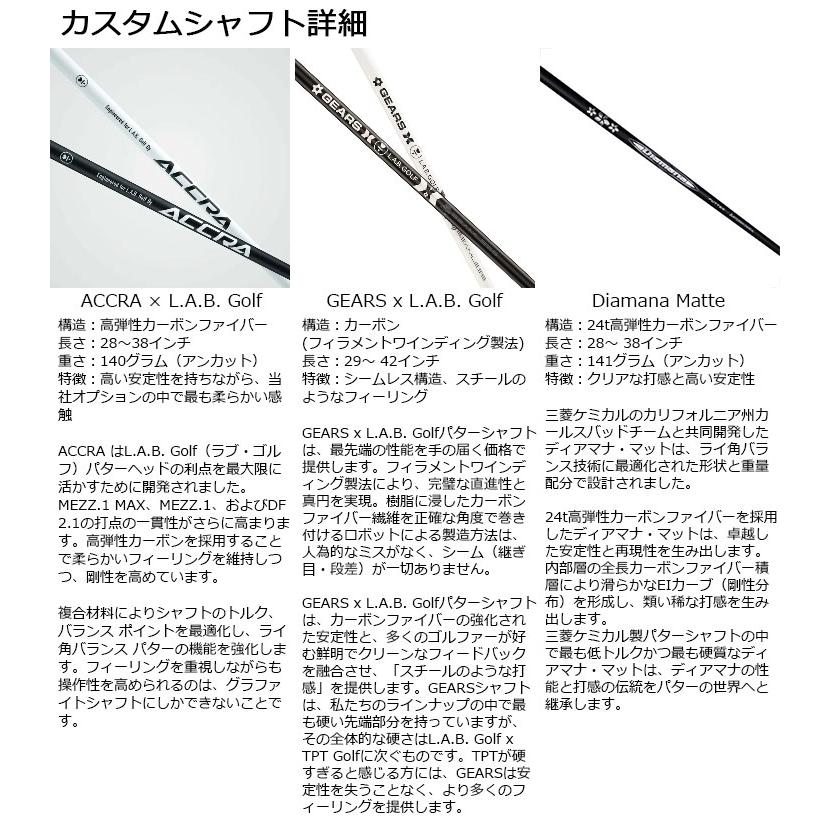 メーカーカスタム】L.A.B. GOLF ラブ・ゴルフ DF3i パター ライ角