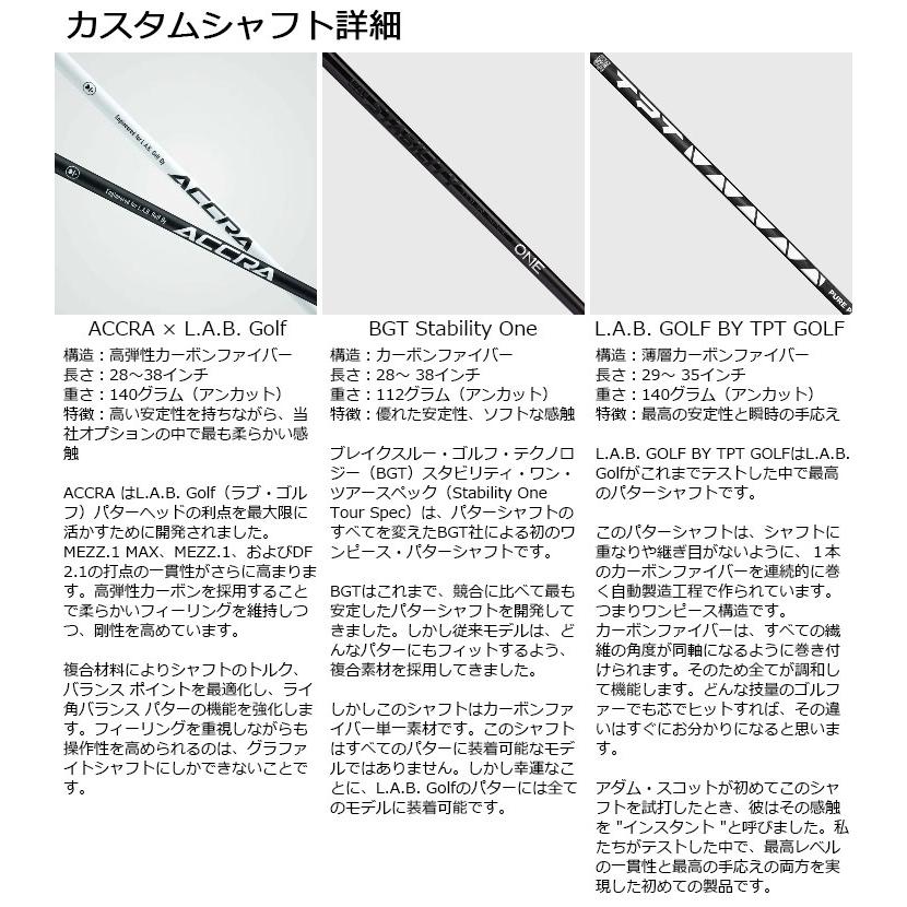 【メーカーカスタム】L.A.B. GOLF ラブ・ゴルフ DF3 パター ライ角バランスパター ラブゴルフ カスタムオーダー｜ovdgolfshop｜09