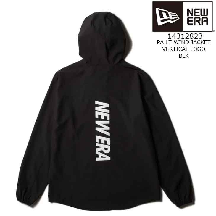 NEW ERA（ニューエラ） NEW ERA PA LT WIND JACKET VERTICAL LOGO BLK