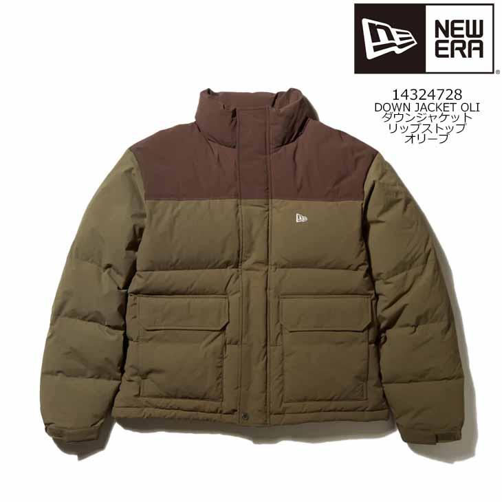 NEW ERA（ニューエラ） ダウンジャケット リップストップ オリーブ