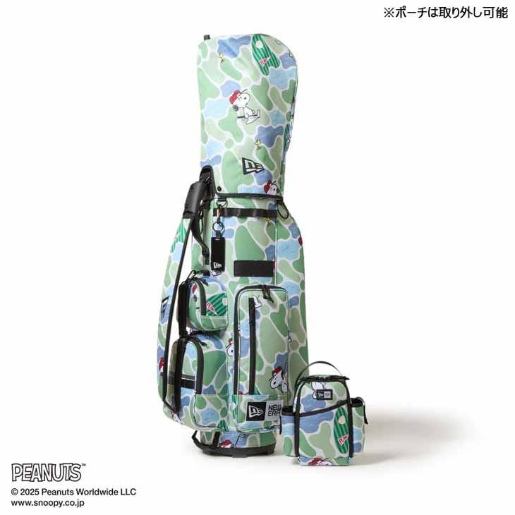 NEW ERA 葉柄キャディバッグ NEW ERA（ニューエラ） NEW ERA GF CADDIE PEANUTS CAMO MLT