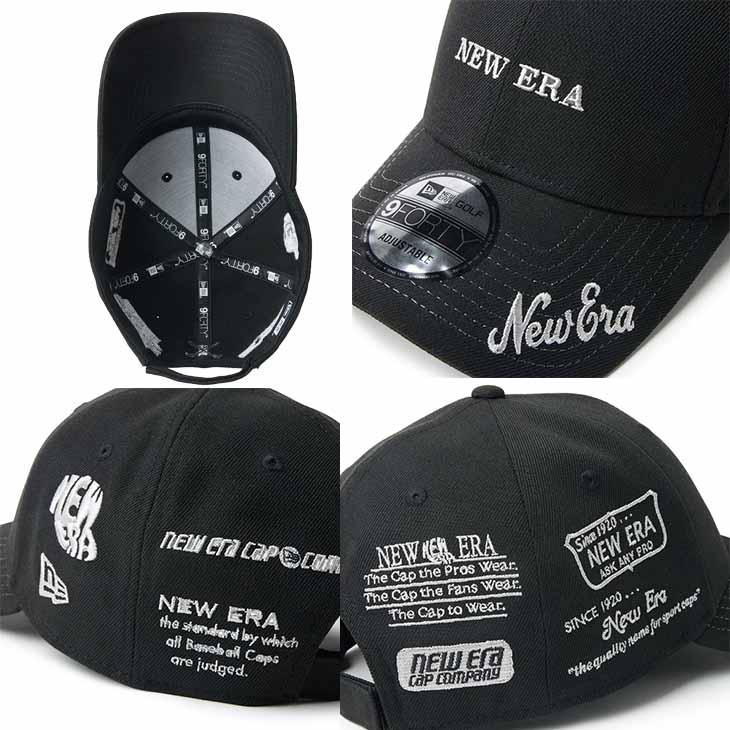 NEW ERA（ニューエラ） キャップ アーカイブロゴ ブラック 940 9FORTY