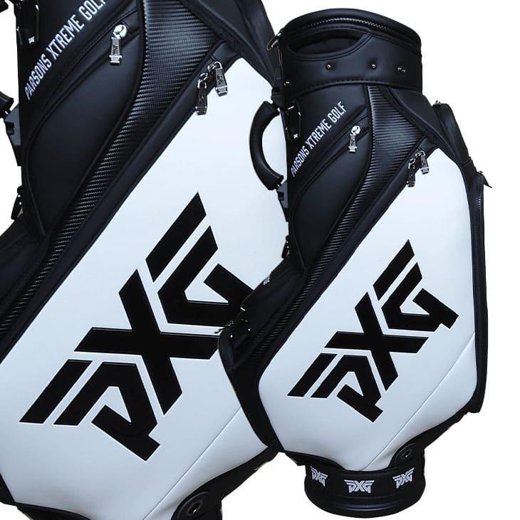 【検品済】PXG 2020 TOUR BAG ツアーバッグ B-UGB1-EP カートキャディバッグ ブラックホワイト 口枠6分割 ネームプレート無し｜ovdgolfshop｜02