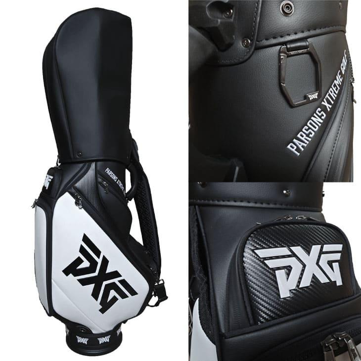 【検品済】PXG 2020 TOUR BAG ツアーバッグ B-UGB1-EP カートキャディバッグ ブラックホワイト 口枠6分割 ネームプレート無し｜ovdgolfshop｜04