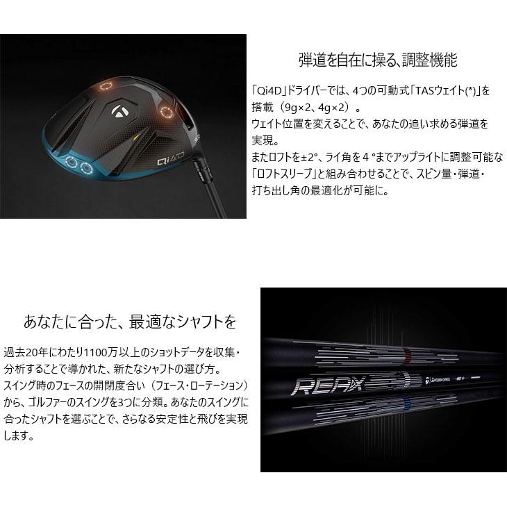 TaylorMade（テーラーメイド） Qi4D DRIVER ドライバー [JC] REAX 50