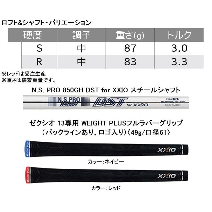 ダンロップ XXIO 13 Iron ゼクシオ13 アイアン単品(5I/6I/AW/SW) N.S. PRO 850GH DST for XXIO スチールシャフト 標準仕様クラブ 日本正規品｜ovdgolfshop｜07