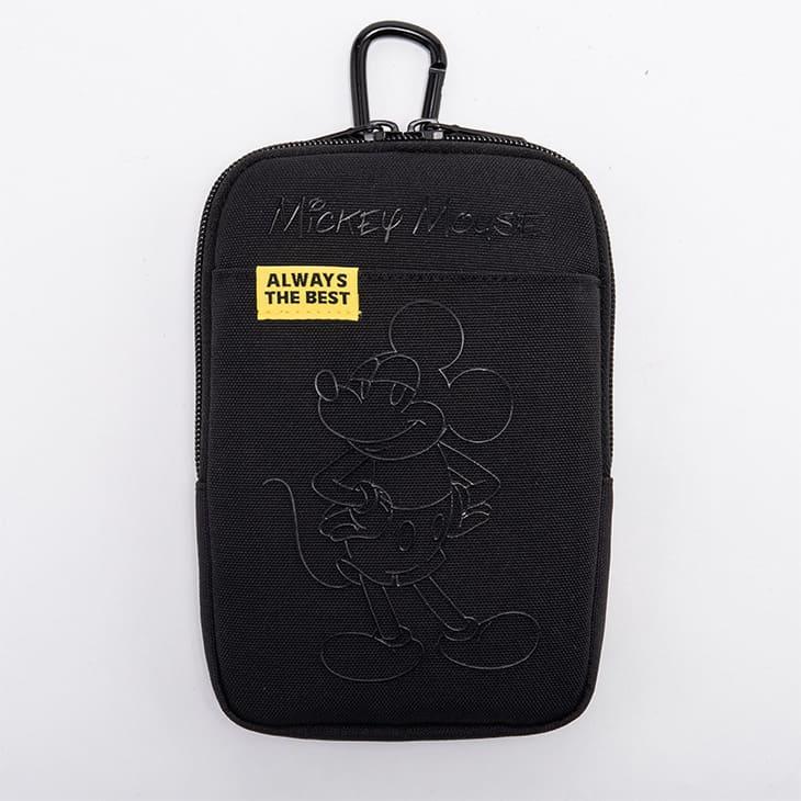 Disney（ディズニー） Disney XYMG4FE1 BLACK MICKYGOLF FLAT POUCH