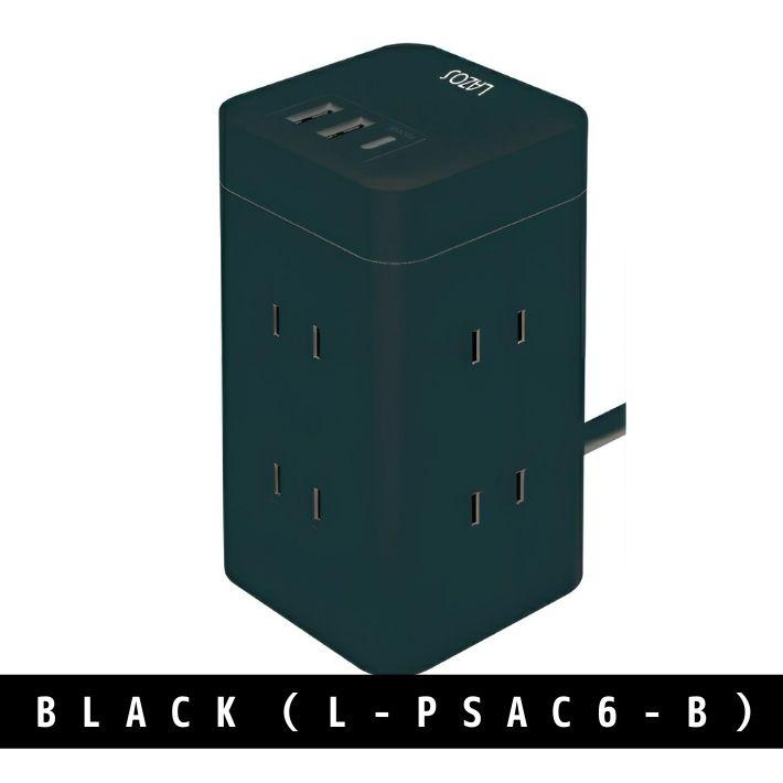 6USB 8コンセント 急速充電 雷ガード 過負荷保護 電源タップ タワー式 Amazon.co.jp: JIACHAN 電源タップタワー式 6個USB 8個