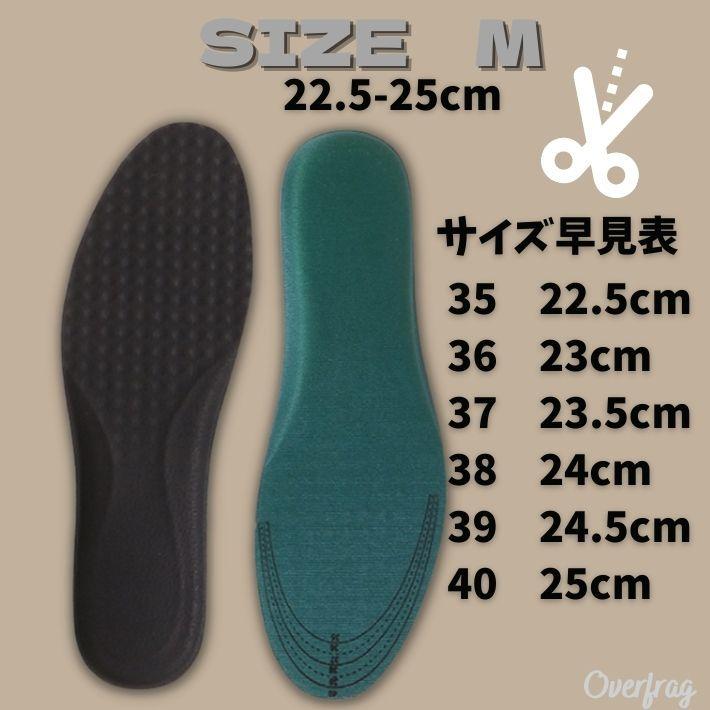 くびきの出品中敷き インソール 1セット 衝撃吸収 疲れにくい 靴 クッション 中敷き