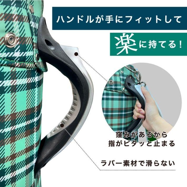 飛衛門 ゴルフ キャディーバック 9.5型【グリーン/チェック柄 飛衛門 ゴルフ キャディーバック 9.5型【グリーン/チェック柄