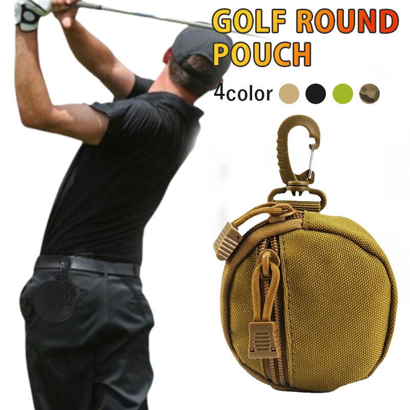 ゴルフ ボールポーチ メンズ レディース ミリタリー ゴルフボール 3個