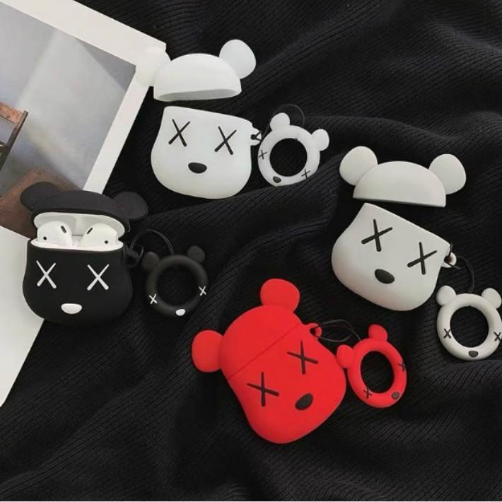 airpods air pods エアポッズ ドック 犬 ワンちゃん  カバ 耐衝撃 衝撃吸収 収納 シリコンケース ケース カバー おしゃれ かわいい  プレゼント ポイント消化｜over-frag｜04