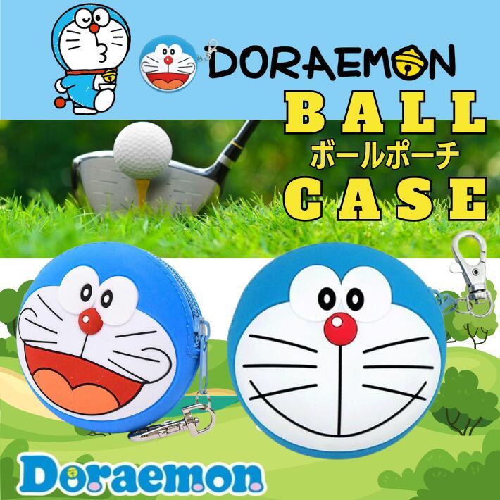 藤子プロ製作　関係者贈答用　ドラえもんゴルフバッグ　ポーチ付き ドラえもん ミニカラビナ付きポーチ ゴルフボール ケース バッグ
