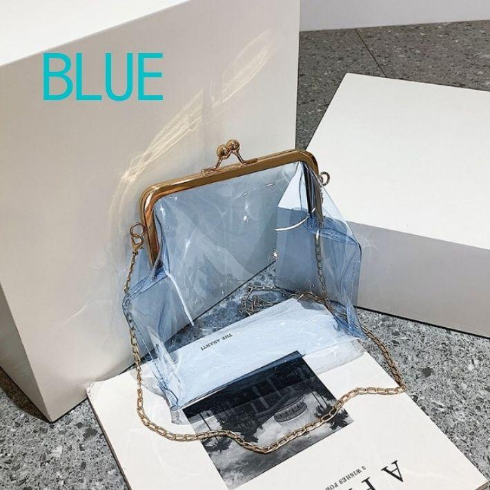 クリアバッグ ショルダー がま口 クリア バッグ ミニショルダーバッグ