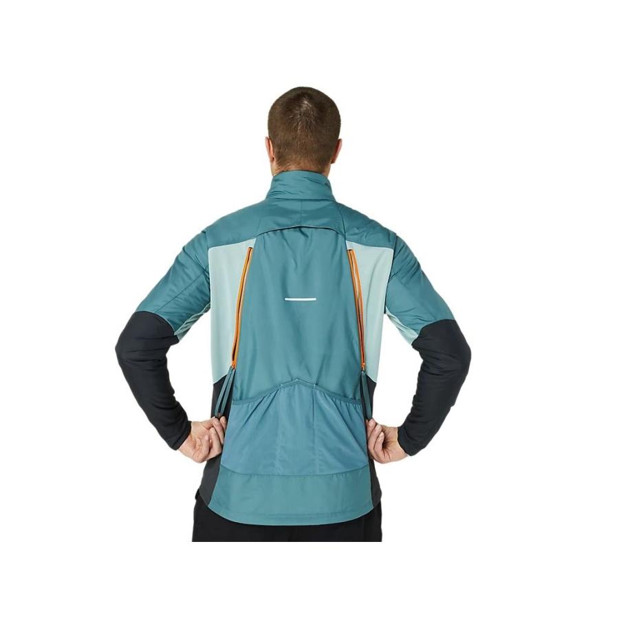 アシックス asics 2011C936 WINTER RUN JACKET SAランニング アパレル(メンズ) フォギーテイルXグラファイトグレー 