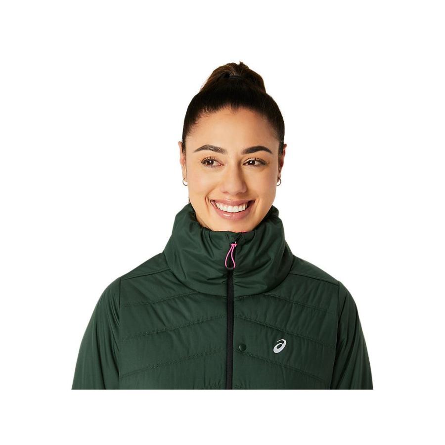 アシックス asics 2012C855 WINTER RUN JACKET SAランニング アパレル(レディース) レインフォレスト 