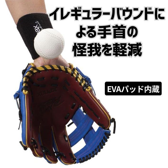 ザナックス XANAX 野球 リストバンド EVAパッド入り 衝撃吸収 デッド