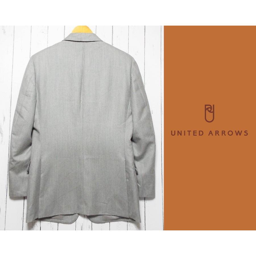 ビジネスパーソンに◎　UNITED ARROWS（ユナイテッドアローズ）ライドグレー　テイラード　 ウール総裏ジャケット｜サイズ：44（肩幅：43cm）｜メンズ・USED