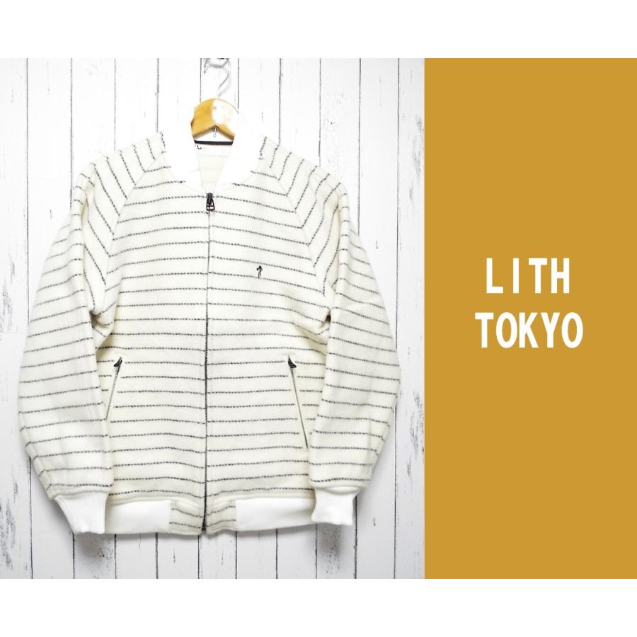 カワイイ カッコイイ Lith Tokyo リズトウキョウ Sinc 起毛ウール混ボーダージップジャケット オフホワイト サイズ M L程度 ラグラン袖 メンズブランド服を買うなら古着屋over30 通販 Yahoo ショッピング