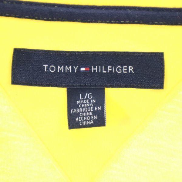 USサイズ【アーティスティックなデザインが素敵】TOMMY HILFIGER（トミーヒルフィガー）プリント 半袖 Tシャツ｜イエロー｜Lサイズ｜古着　T2｜over30｜07