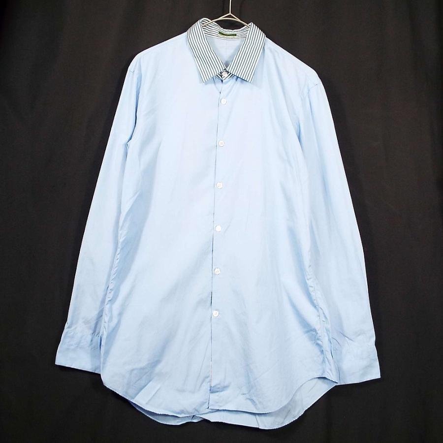 TOMORROWLAND クレリックカラー 長袖シャツ ストライプ 赤 TOMORROWLAND クレリックカラー 長袖シャツ ストライプ 赤