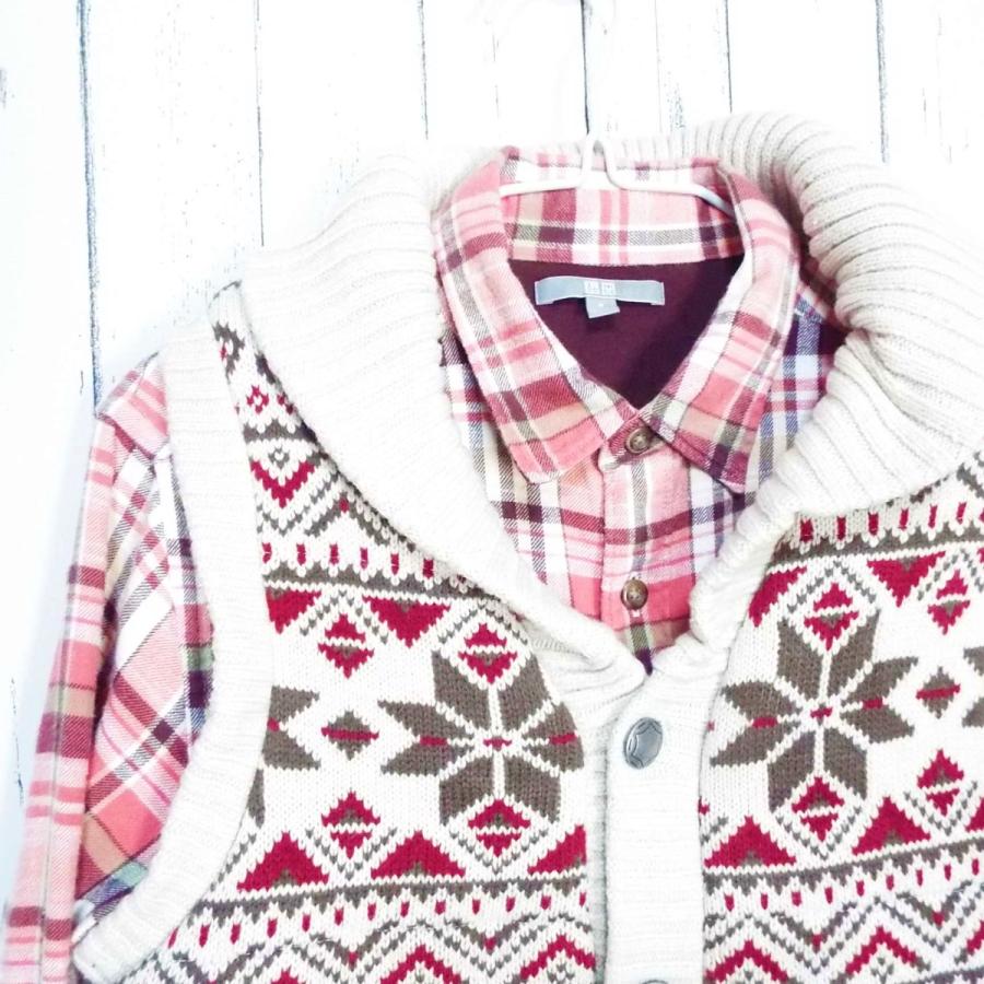 アウトドアコーデ Uniqlo ユニクロ Quash 中綿入りベスト 長袖ネルシャツ セット サイズ M Used メンズ ネイティブ柄 メンズブランドファッションover30 通販 Yahoo ショッピング