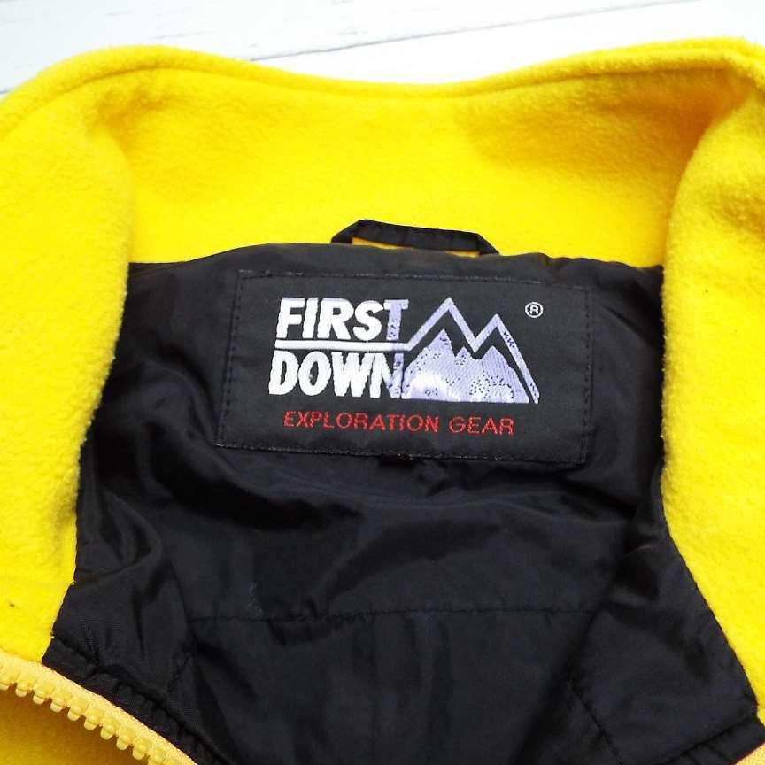 【フリース特集】FIRST DOWN（ファーストダウン）ジップアップ　長袖　フリース　ジャケット｜イエロー系｜サイズ：LL｜USED｜ユニセックス｜アウトドア｜over30｜10