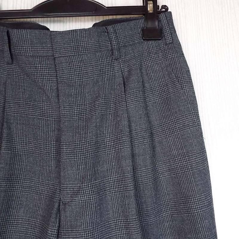 90年代・昭和スタイル】貴妃子 グレンチェック ツータック