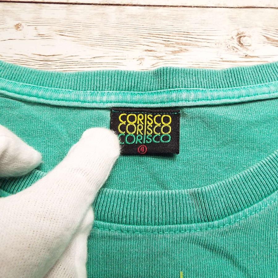 【エイジングTシャツ】CORISCO コリスコ 文字プリ ダブルプリント 半袖 Tシャツ｜サイズ：4（Lサイズ程度）｜USED　ポイント消化 | CORISCO | 05