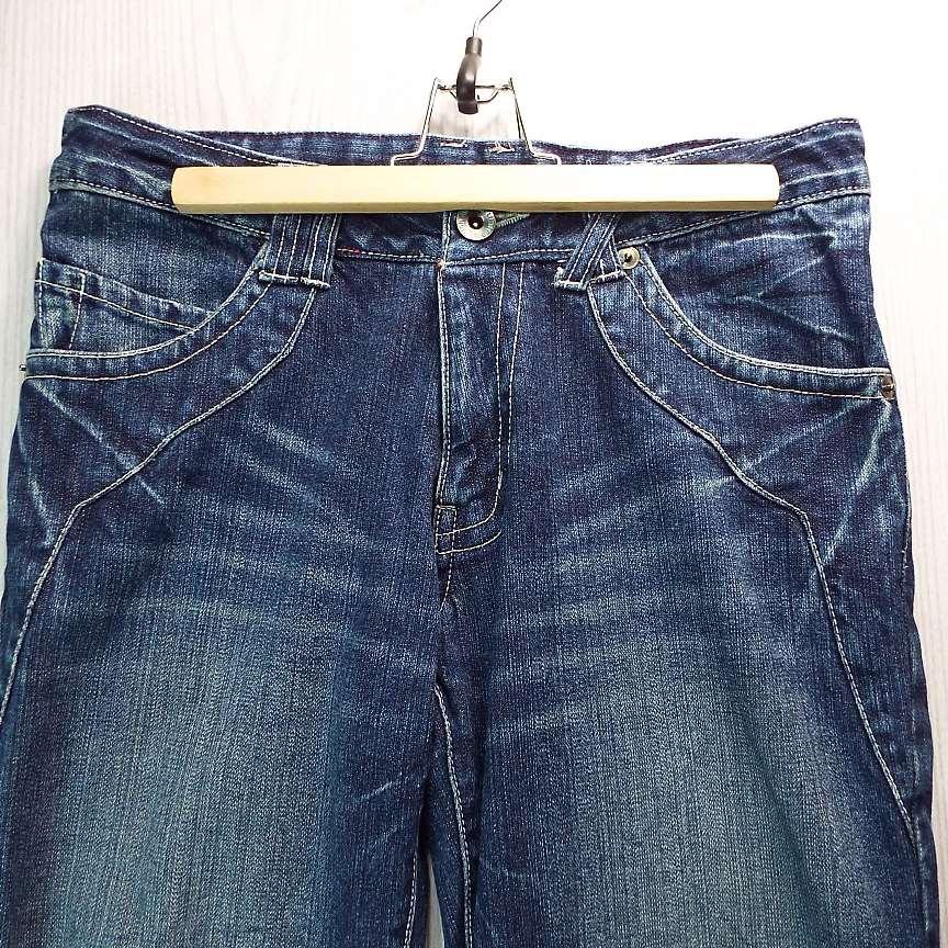 【こだわりのベルトループ】B.S RAW LIMITED EDITION ネイティブ 盾ポケット ショートパンツ 短パン デニム｜ウエスト：86cm　USED古着 |  | 01