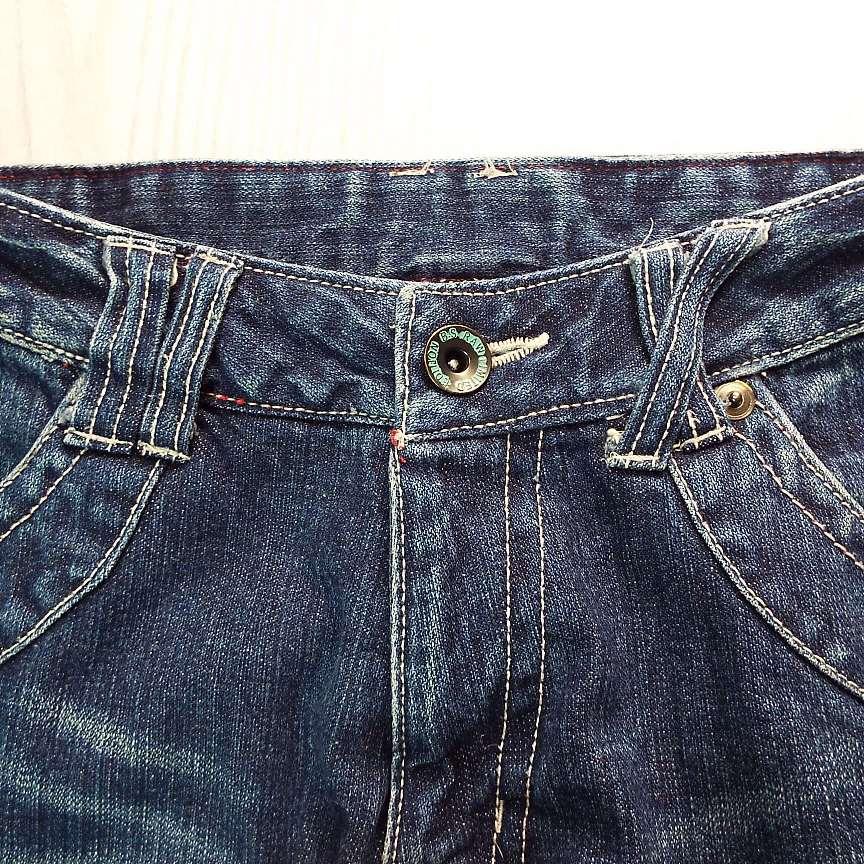 【こだわりのベルトループ】B.S RAW LIMITED EDITION ネイティブ 盾ポケット ショートパンツ 短パン デニム｜ウエスト：86cm　USED古着 |  | 04
