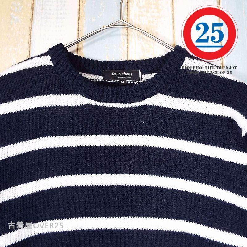 【新品タグ付き】PINGゴルフ　春夏セーター　ボーダー　ブルー　トップス ニットセーター レディース ニットトップス ボーダー柄 春夏