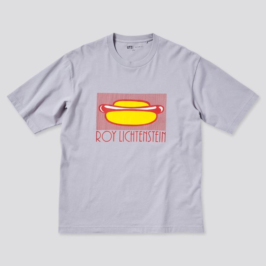 【60年代ポップアート】未使用　ロイ・リキテンスタイン（Roy Lichtenstein）UT （ユニクロ） 半袖Tシャツ｜作品：Hot Dog（1964年）｜サイズ：M｜over30