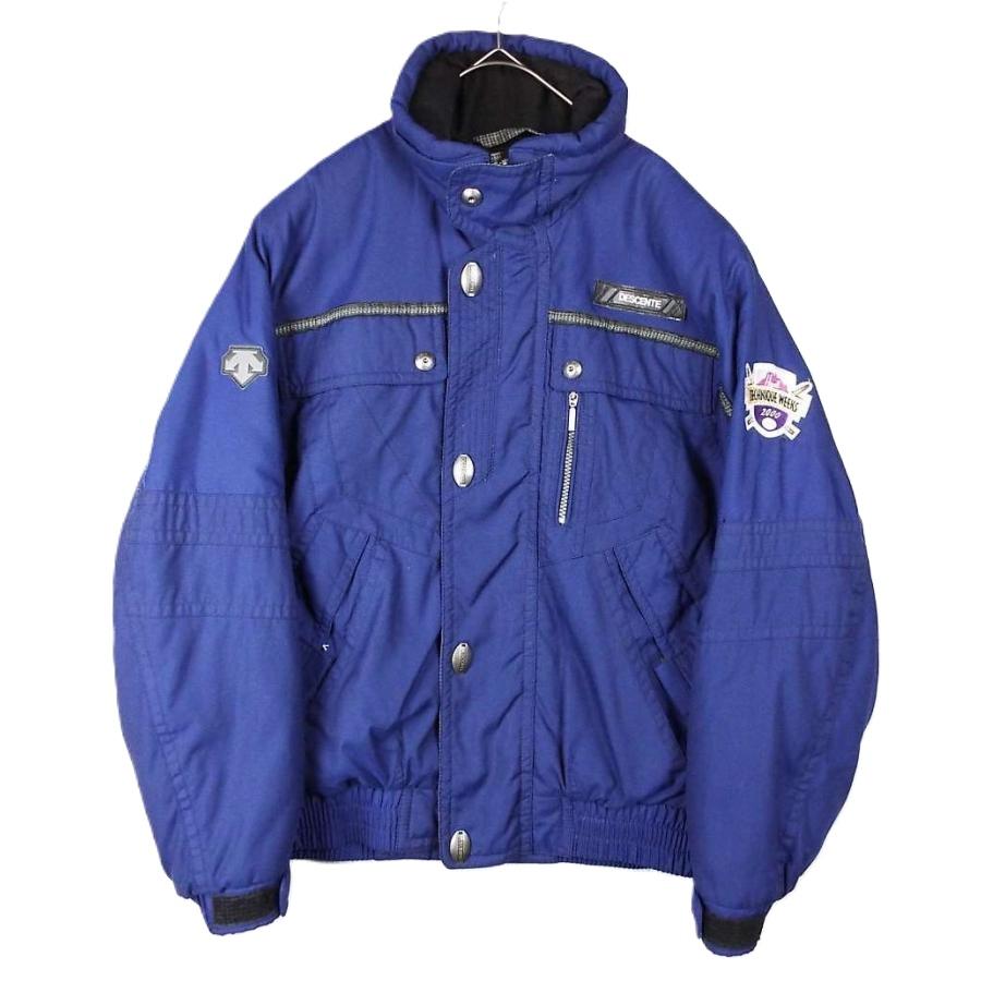 デサント DESCENTE スキーウェア 上新品未使用マリンブルーコッシー DESCENTE ヴィンテージ ハイアットロゴ入り DESCENT デサント