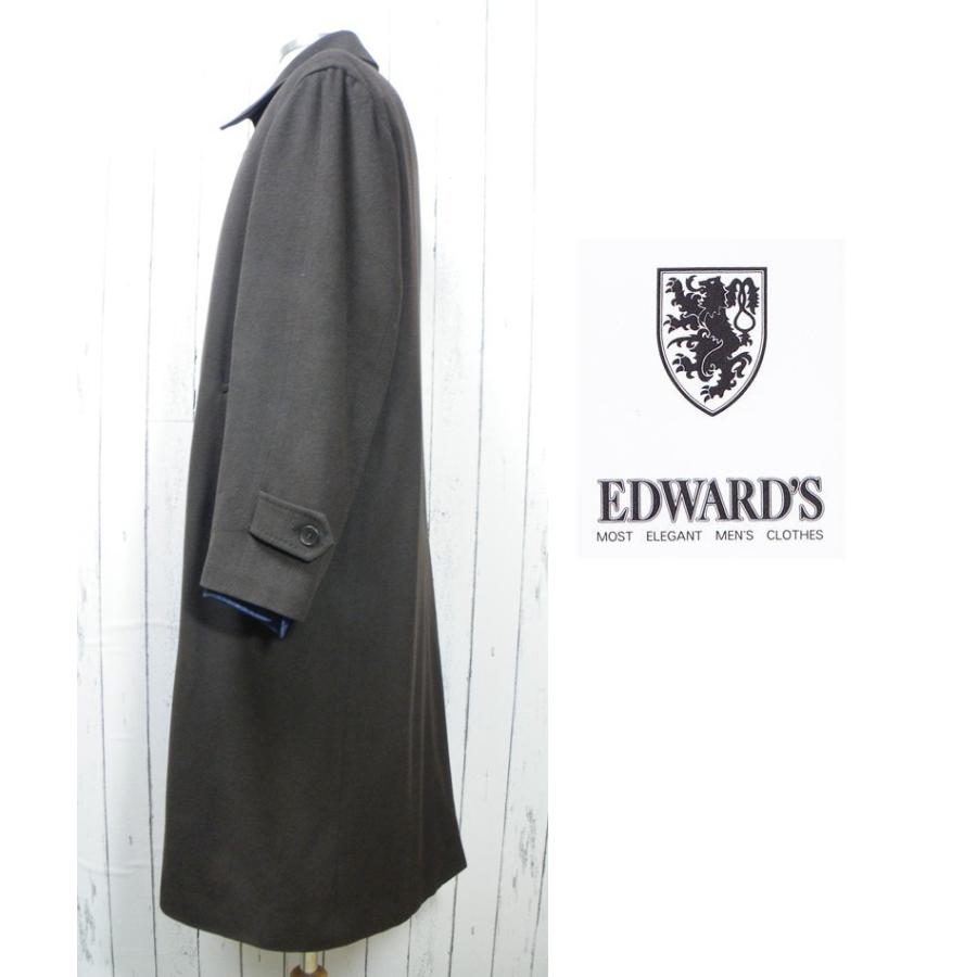 イタリア高級素材 Lanificio Fratelli Bacci 使用 Edward S エドワーズ カシミア混 ステンカラーウールロングコート サイズ S M 身長 155 165cm Edwards 001 メンズブランド服を買うなら古着屋over30 通販 Yahoo ショッピング