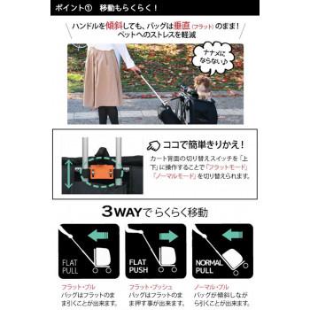 多機能ペットカート Sweet Heart(スイートハート) リュックタイプ　ブラック・SH-216BK_2