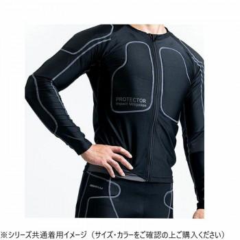 SDW-3059A プロテクターインナージャケット サマー (吸水速乾・抗菌) ブラック/レッド XL SDW3059A-XLの画像