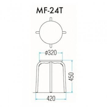藤沢工業(TOKIO)　スツール　MF-24T ナチュラル　5脚入_1