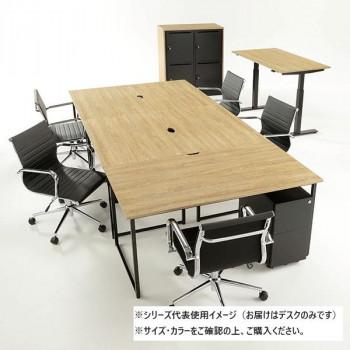 井上金庫販売 オフィス用 ワークデスク 147 脚ブラック/天板フォレスト SFD-B147 FOの画像
