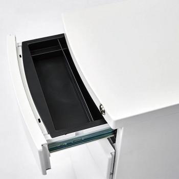 井上金庫販売 オフィス用 スリムワゴン ホワイト SCW-3 WH_1