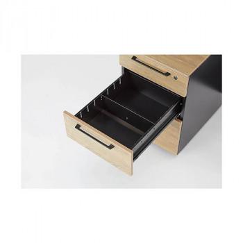 井上金庫販売 オフィス用 3段ワゴン本体B 天板FO HGS-3B FO_2