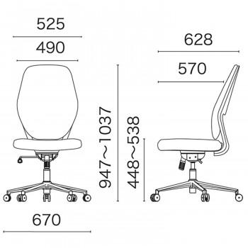 井上金庫販売 オフィス用 ハイバック チェア モスグリーン LUX-39 MGの画像