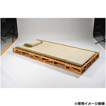 ラタン すのこベッド 約100×200×13cm LS202 : オーバーフラッグ - 通販