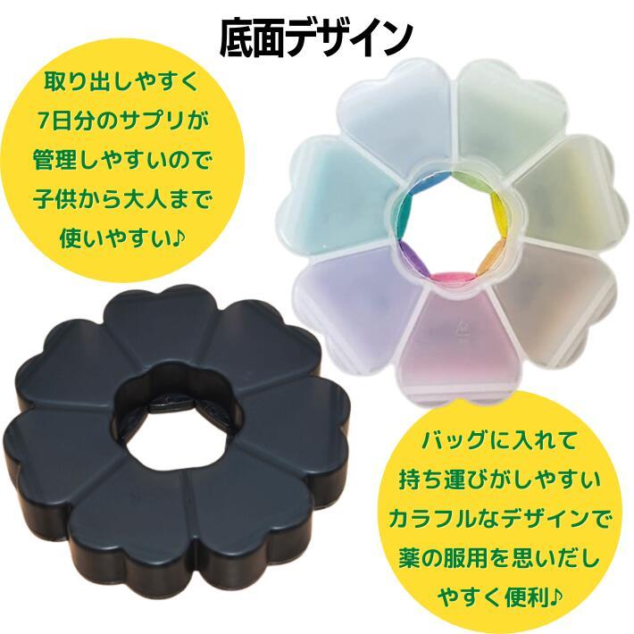 サプリメントケース 1週間 小分け 1週間分 サプリケース 薬箱 飲み忘れ