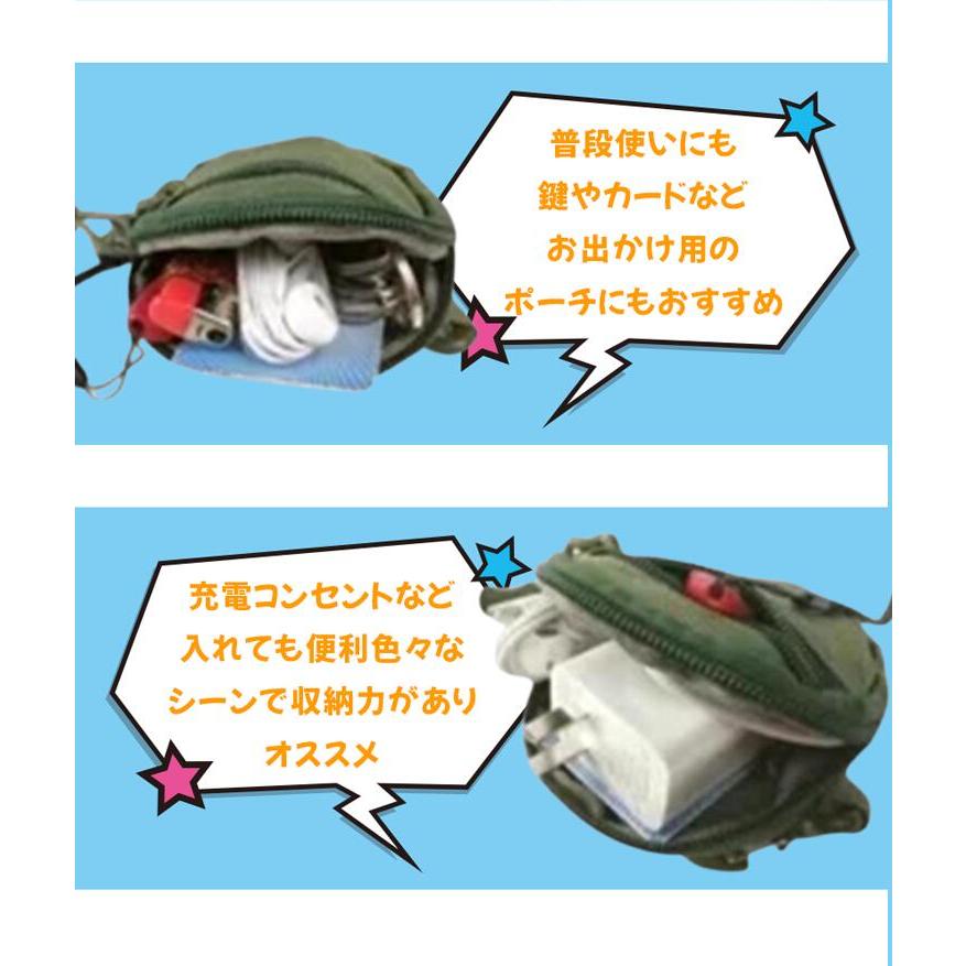 ゴルフ ボールポーチ 3個 防水 耐摩耗 軽量 ミリタリー カラビナ