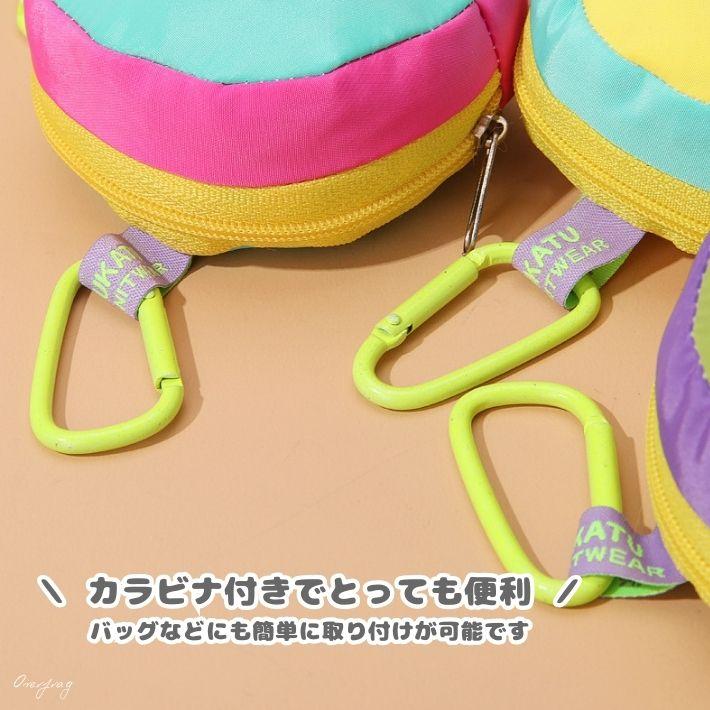 スマイル カラビナポーチ 小物入れ ポーチ ゴルフボールケース スマイル カラビナポーチ 小物入れ ポーチ ゴルフボールケース