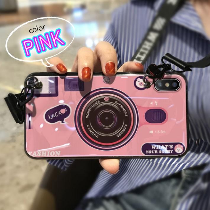 iPhone12 Pro Max mini ケース カメラ デザイン ブルー ピンク 韓国