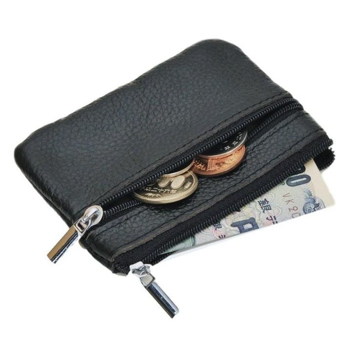 キーリング 付き 小銭入れ コインケース 2ポケット 多機能 薄型 マルチ